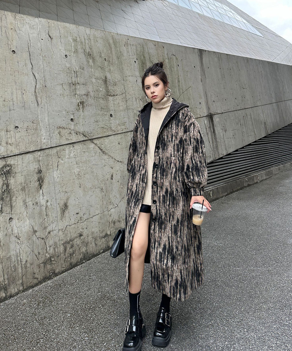Brushed Hoodie Coat
