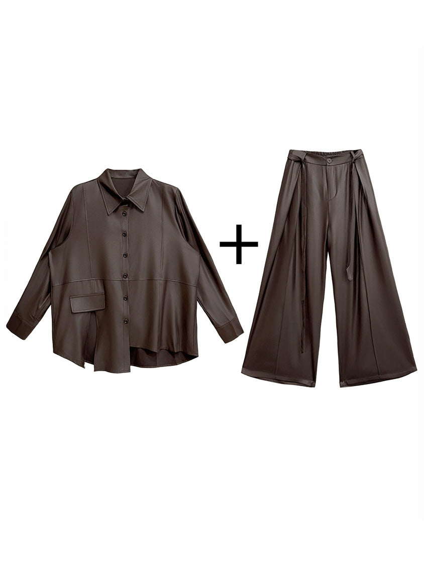 Mesh stitch top and skirt