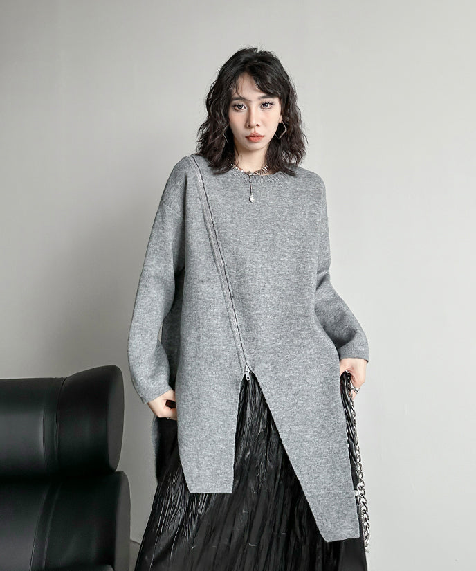 Asymmetrical knit