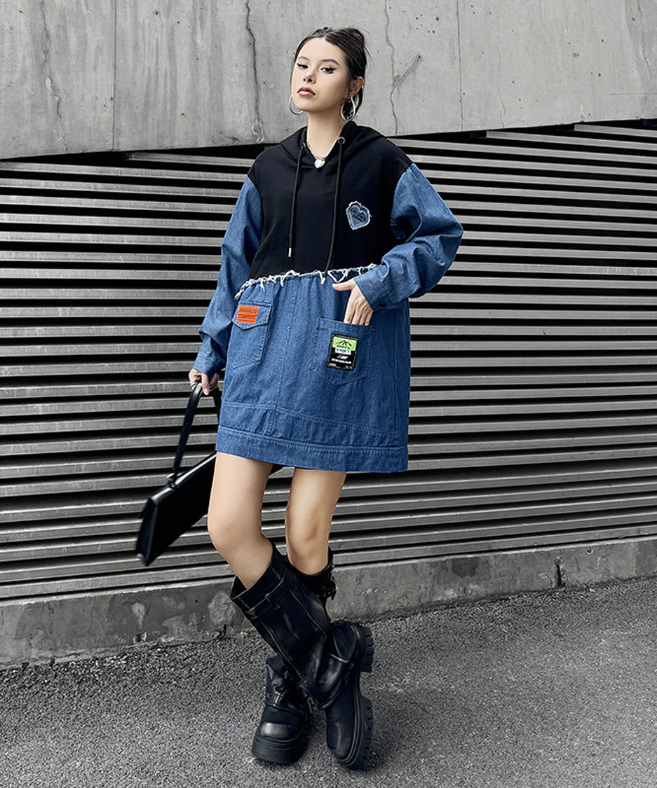 Denim Switch Hoodie