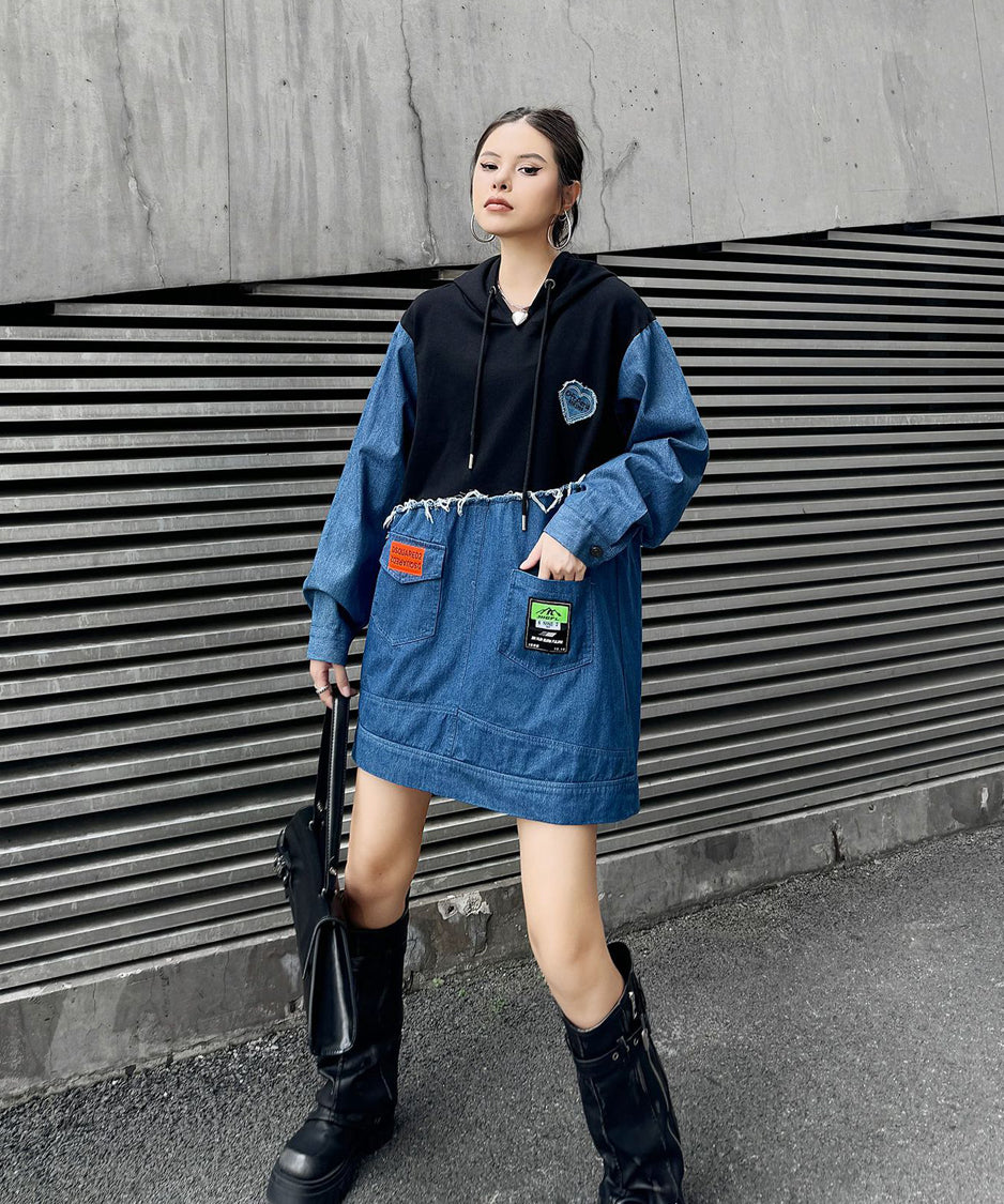 Denim Switch Hoodie