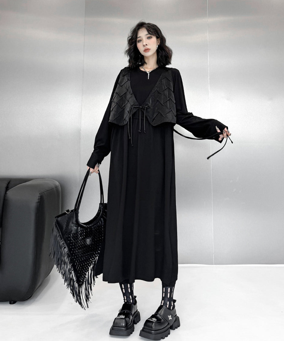 Stitched Vest Dress