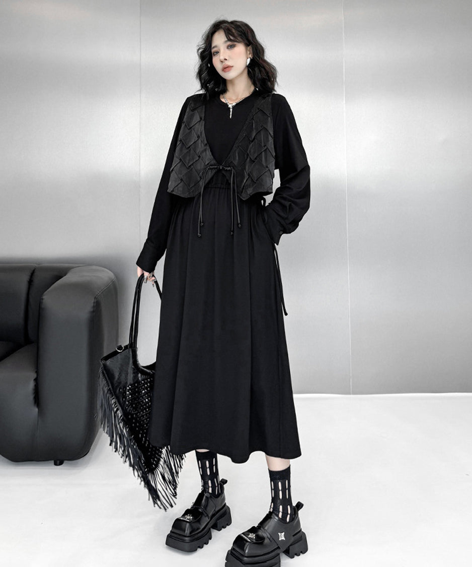 Stitched Vest Dress