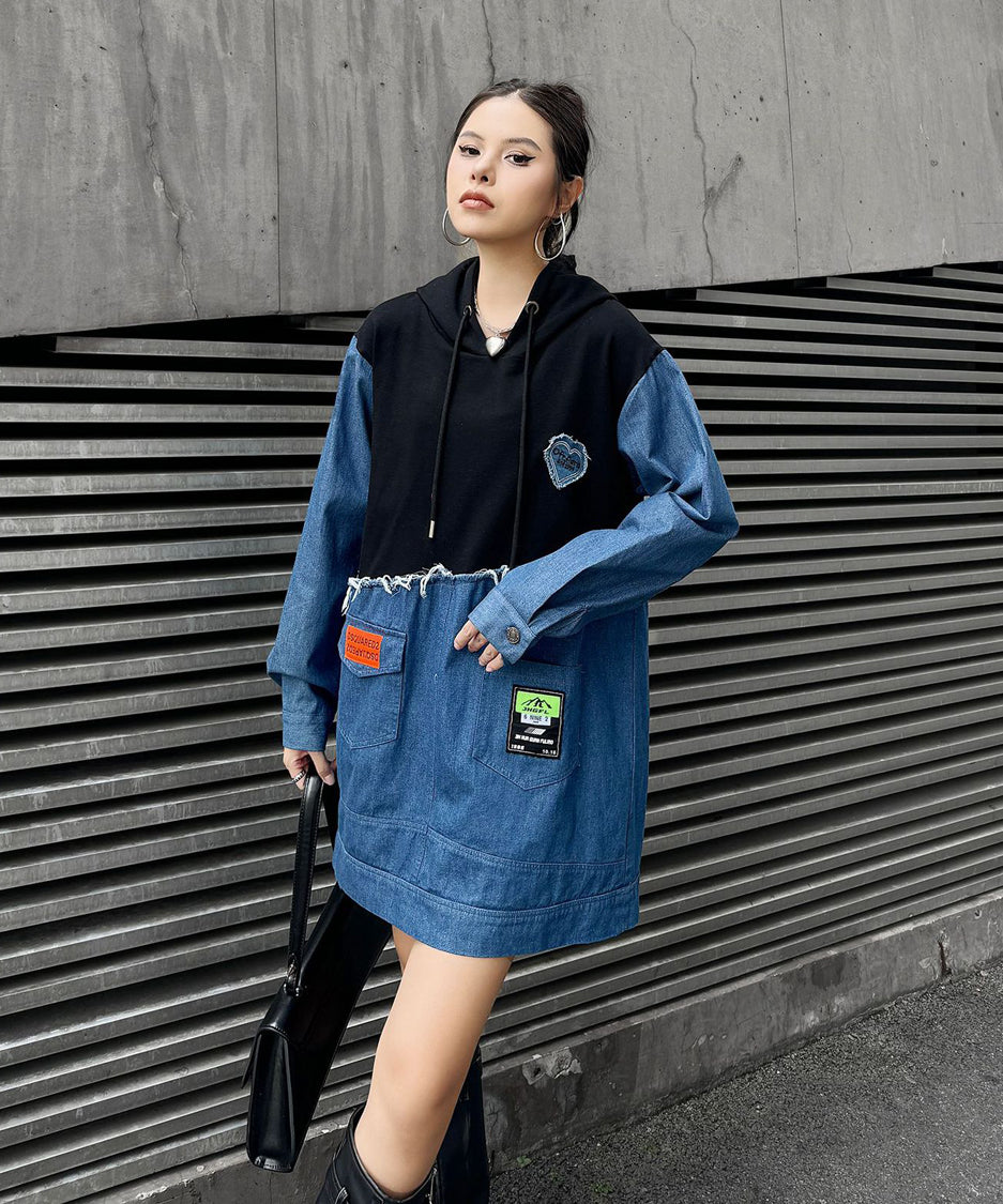 Denim Switch Hoodie