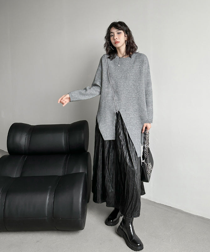 Asymmetrical knit
