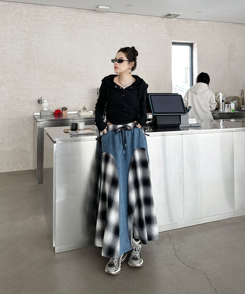Buffalo Plaid Switch Skirt