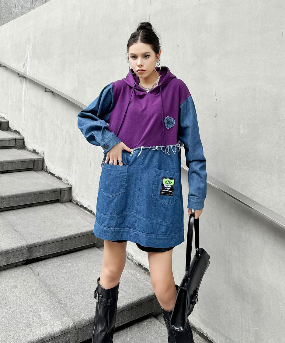 Denim Switch Hoodie