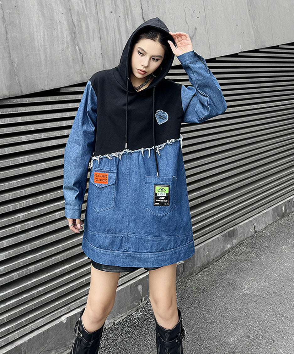 Denim Switch Hoodie