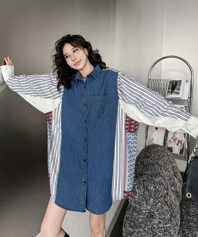Patchwork Stripe Blouse