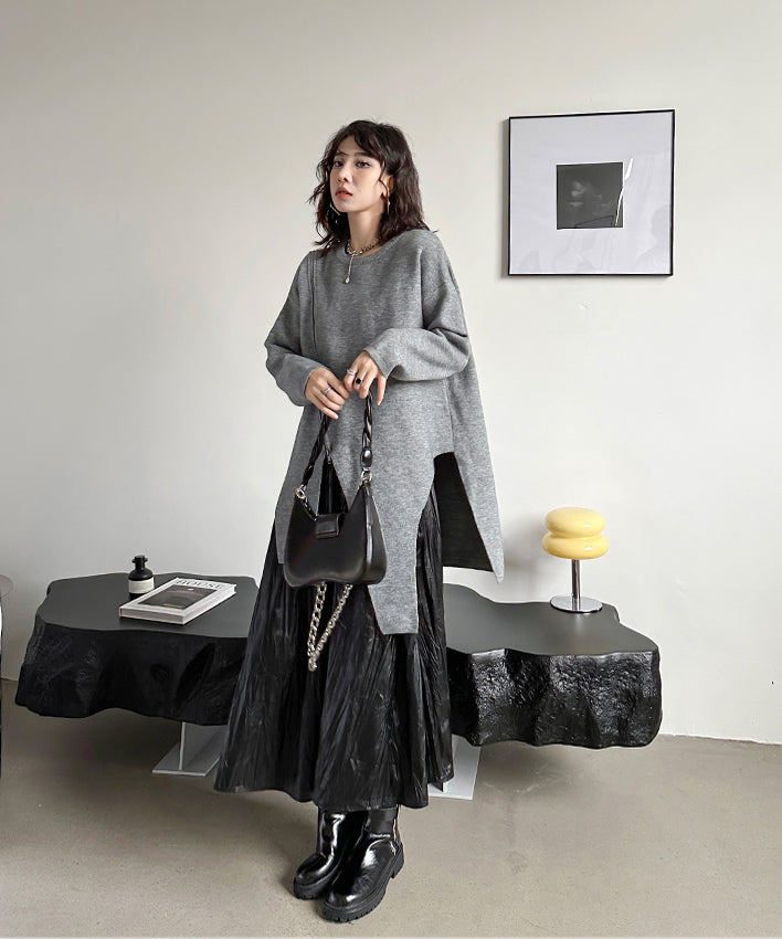 Asymmetrical knit