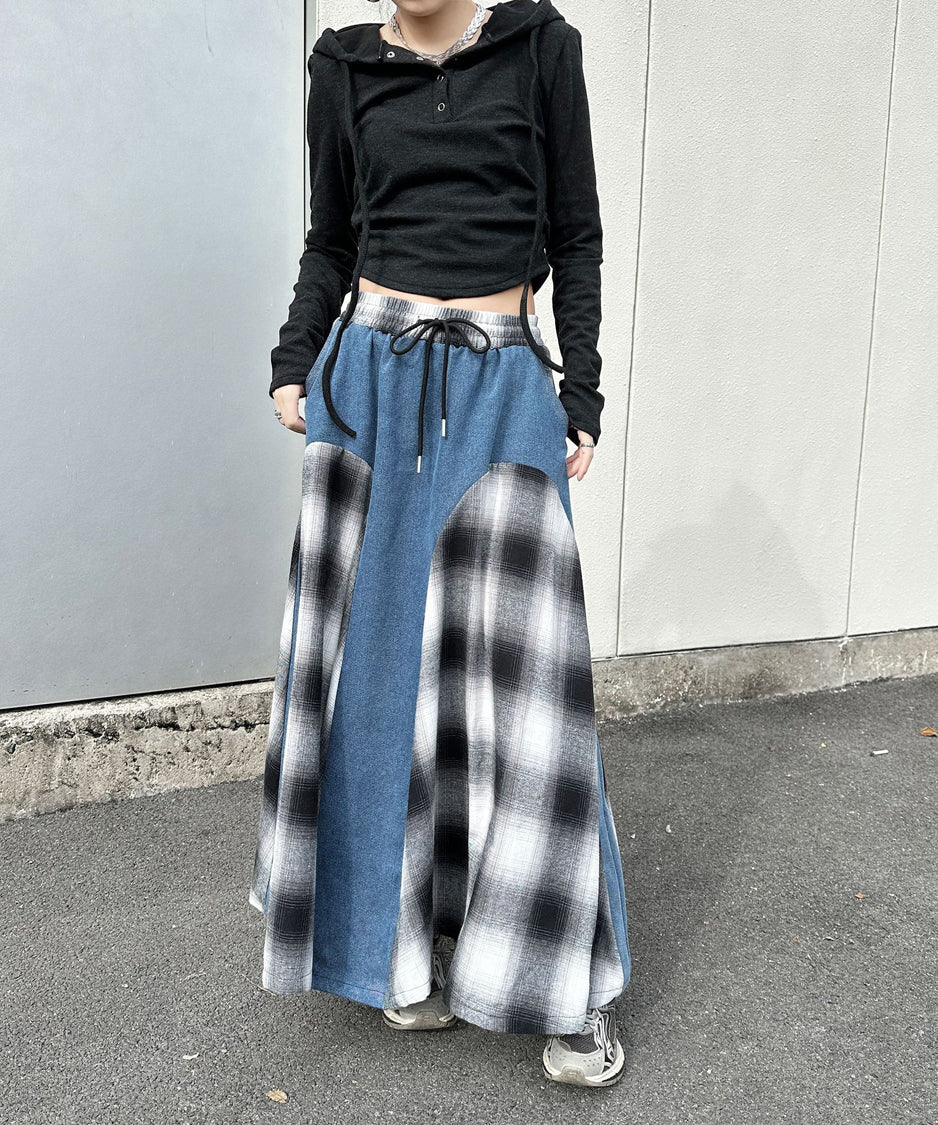 Buffalo Plaid Switch Skirt