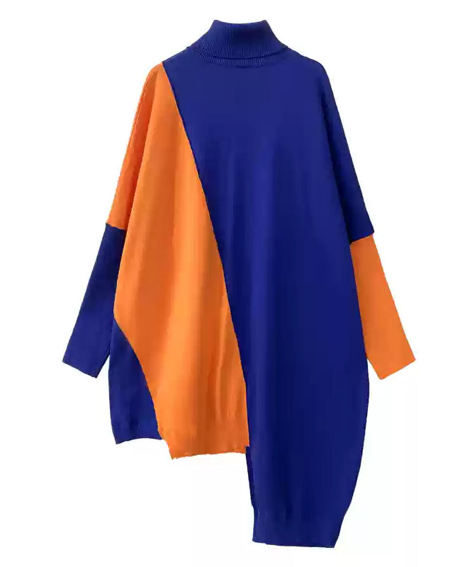 Two-tone knit dress