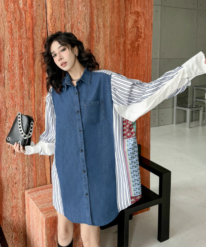 Patchwork Stripe Blouse