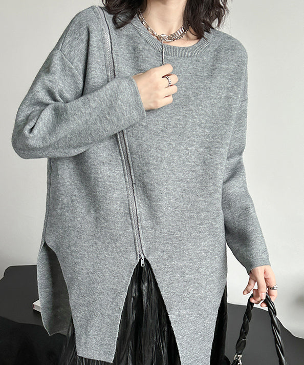 Asymmetrical knit