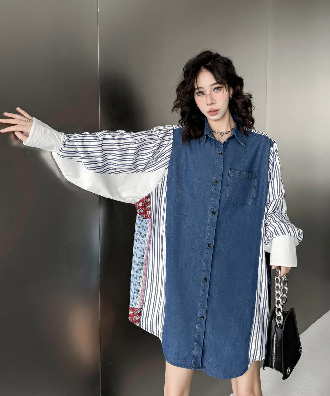 Patchwork Stripe Blouse