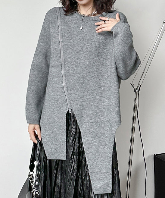 Asymmetrical knit