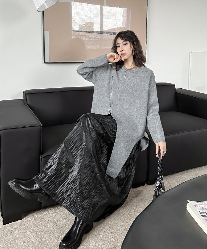 Asymmetrical knit