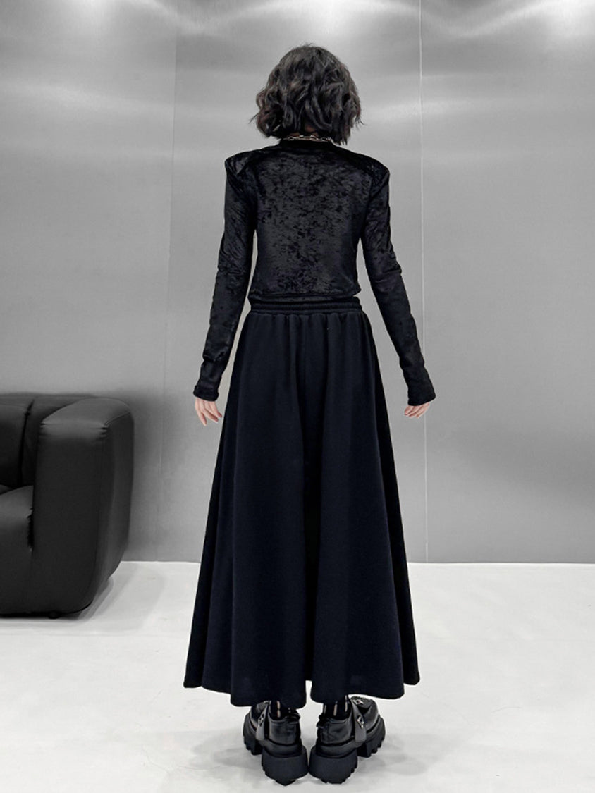 Contrast Patchwork Skirt