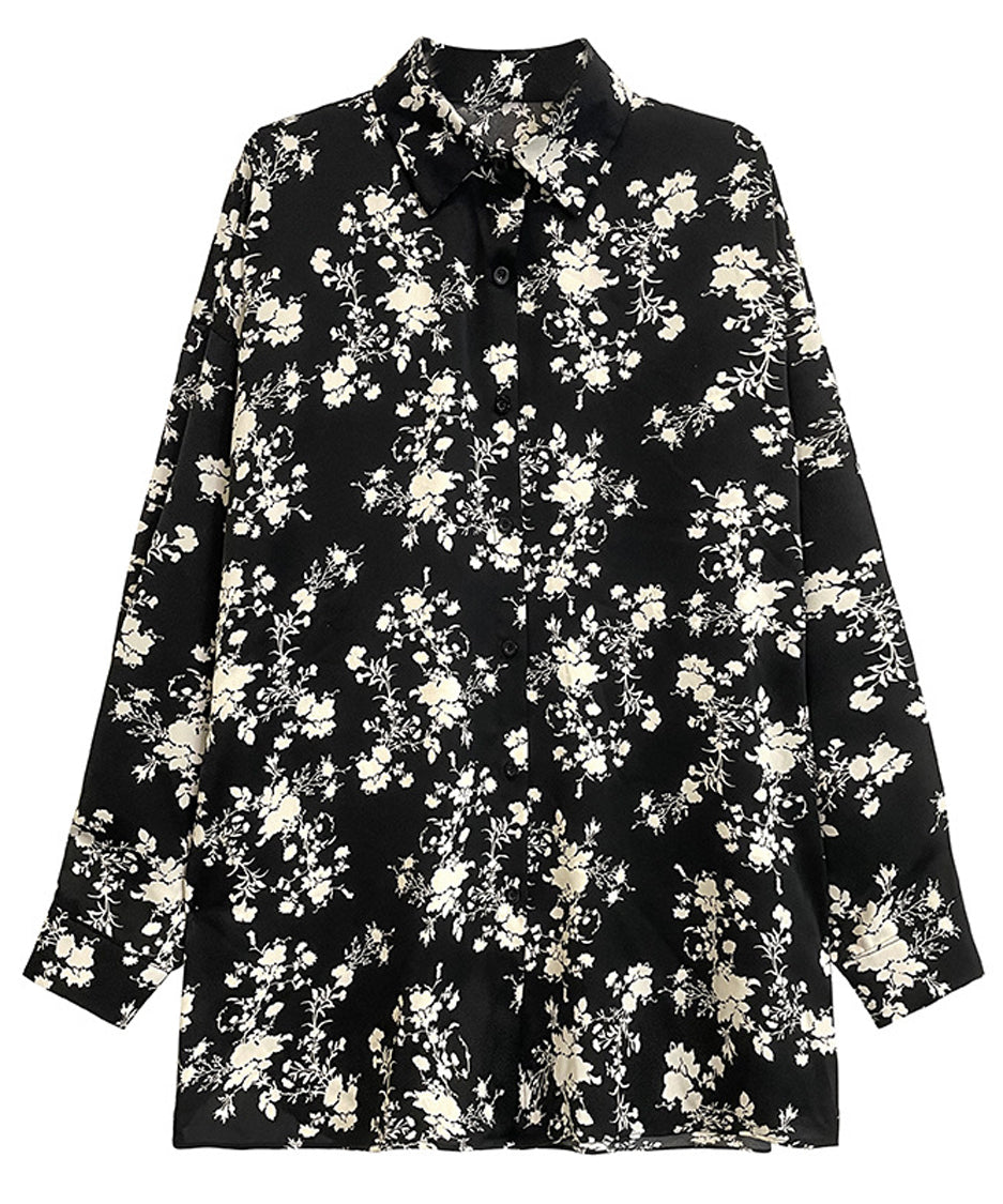 Printed loose blouse