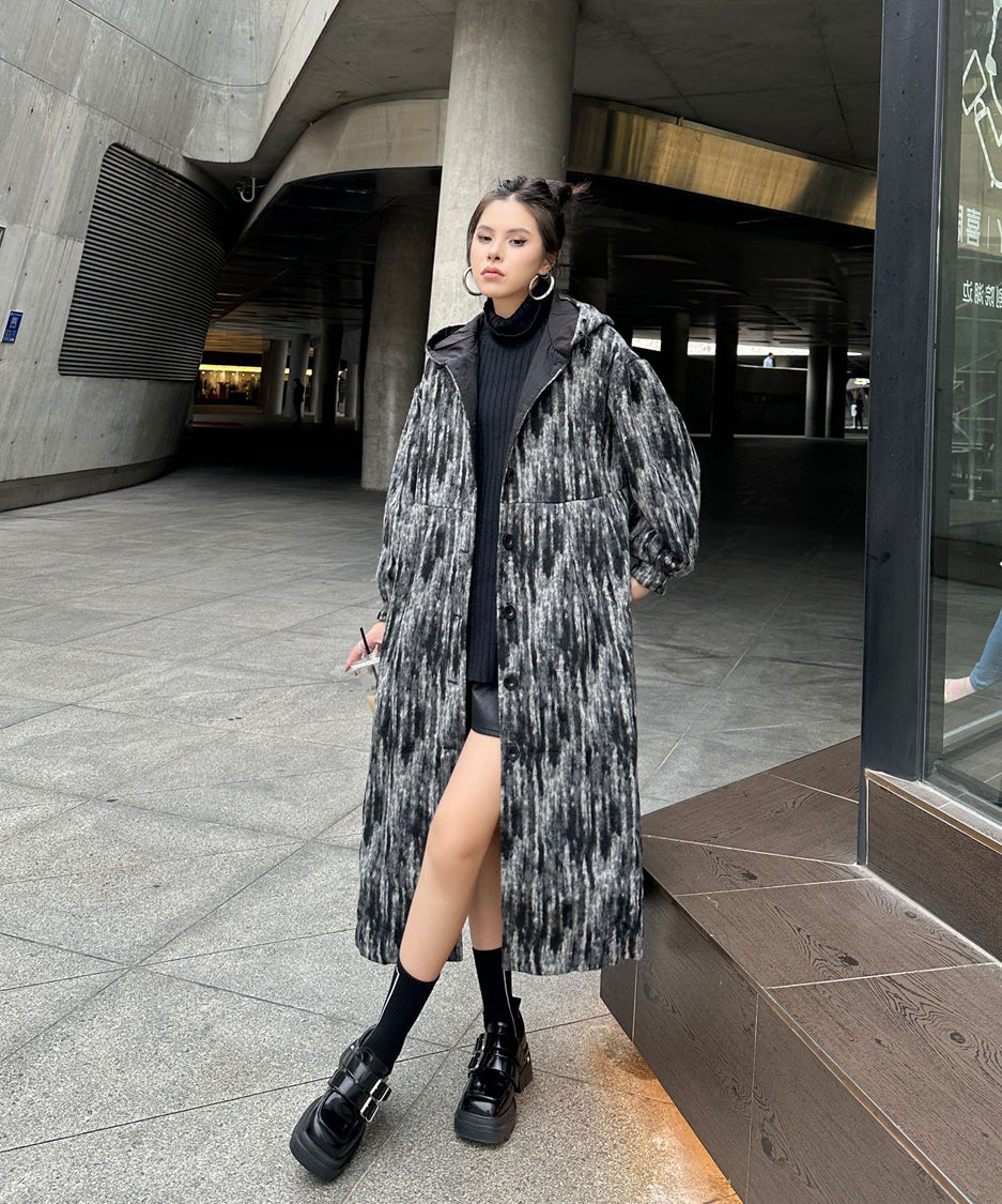 Brushed Hoodie Coat