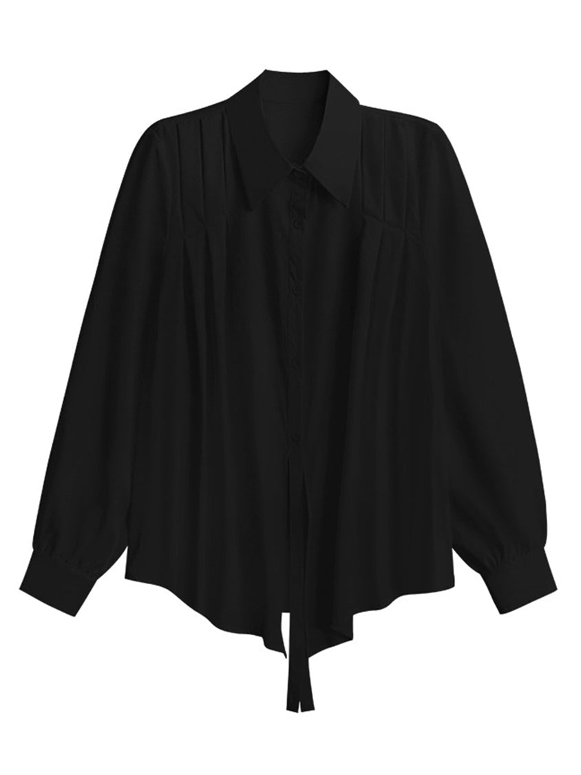Center slit blouse