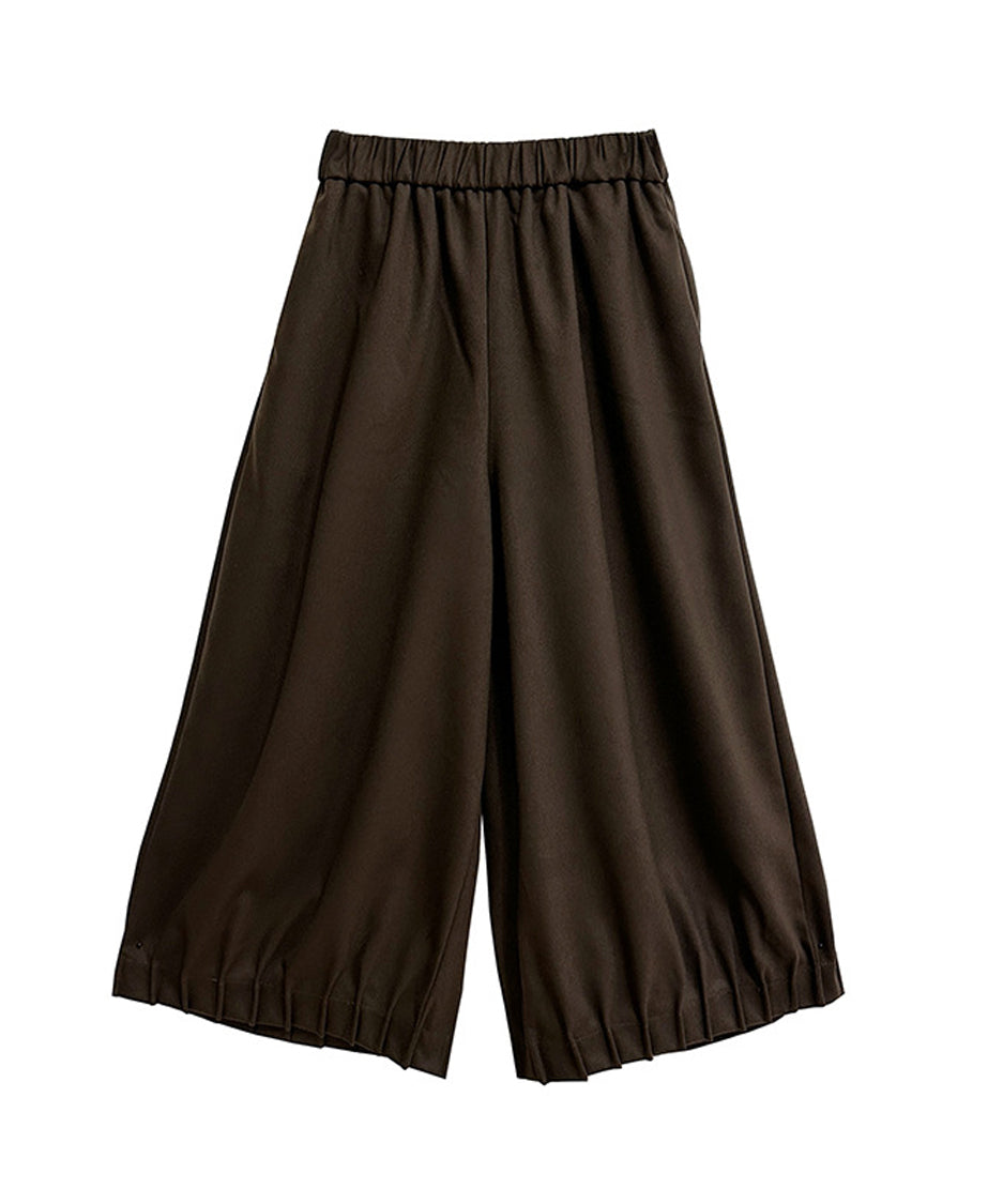 Cropped wide pants