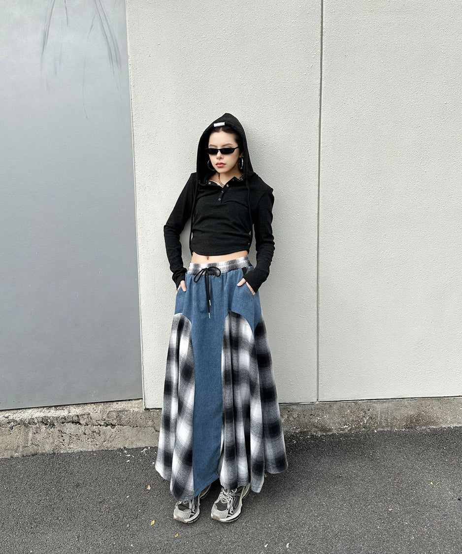 Buffalo Plaid Switch Skirt