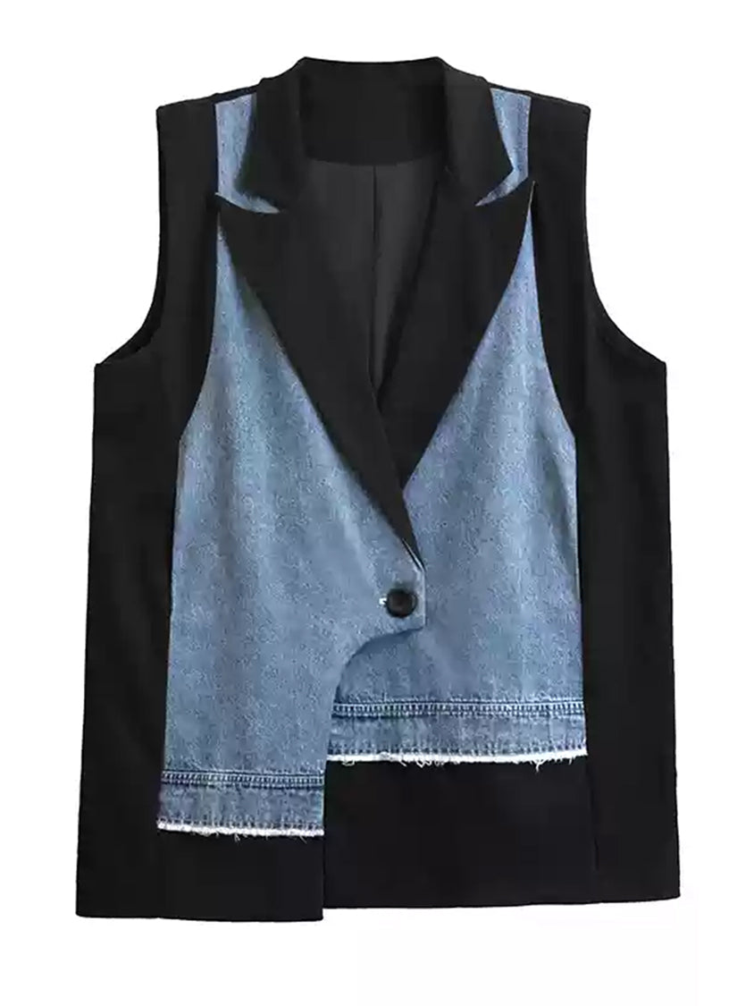 Denim Switch Vest