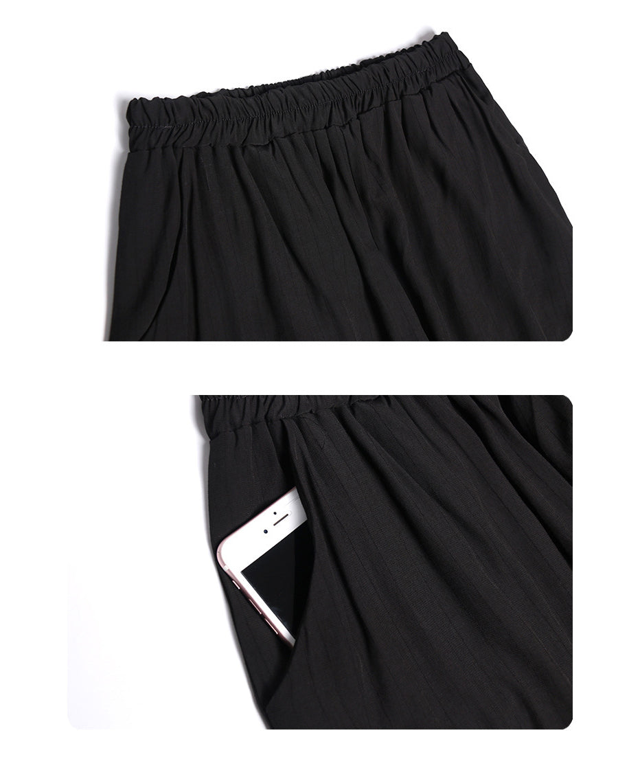 Center slit top and pants