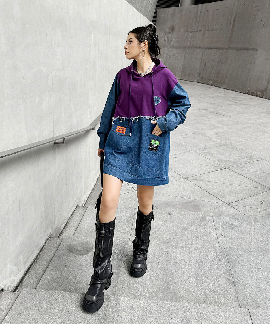 Denim Switch Hoodie