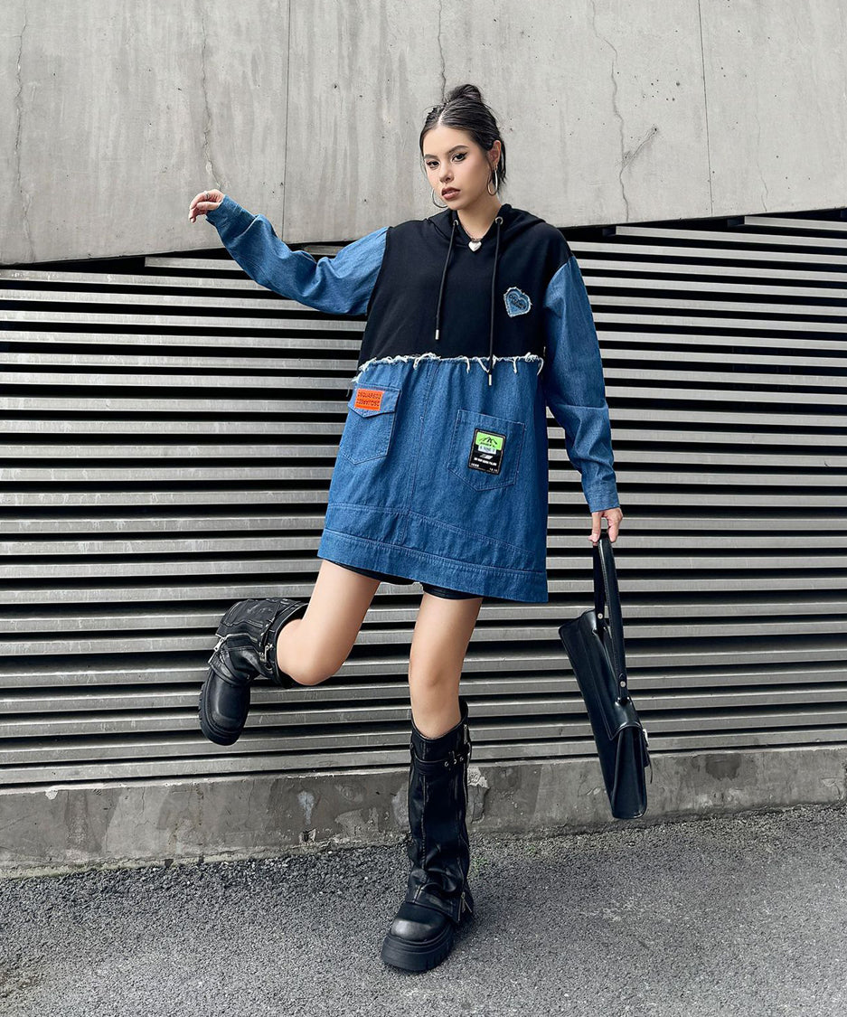 Denim Switch Hoodie