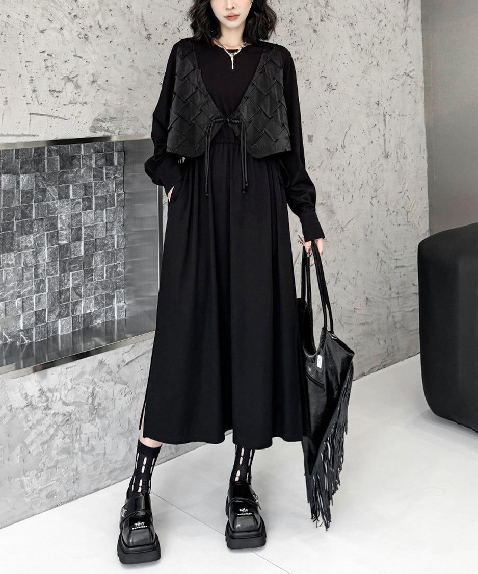 Stitched Vest Dress