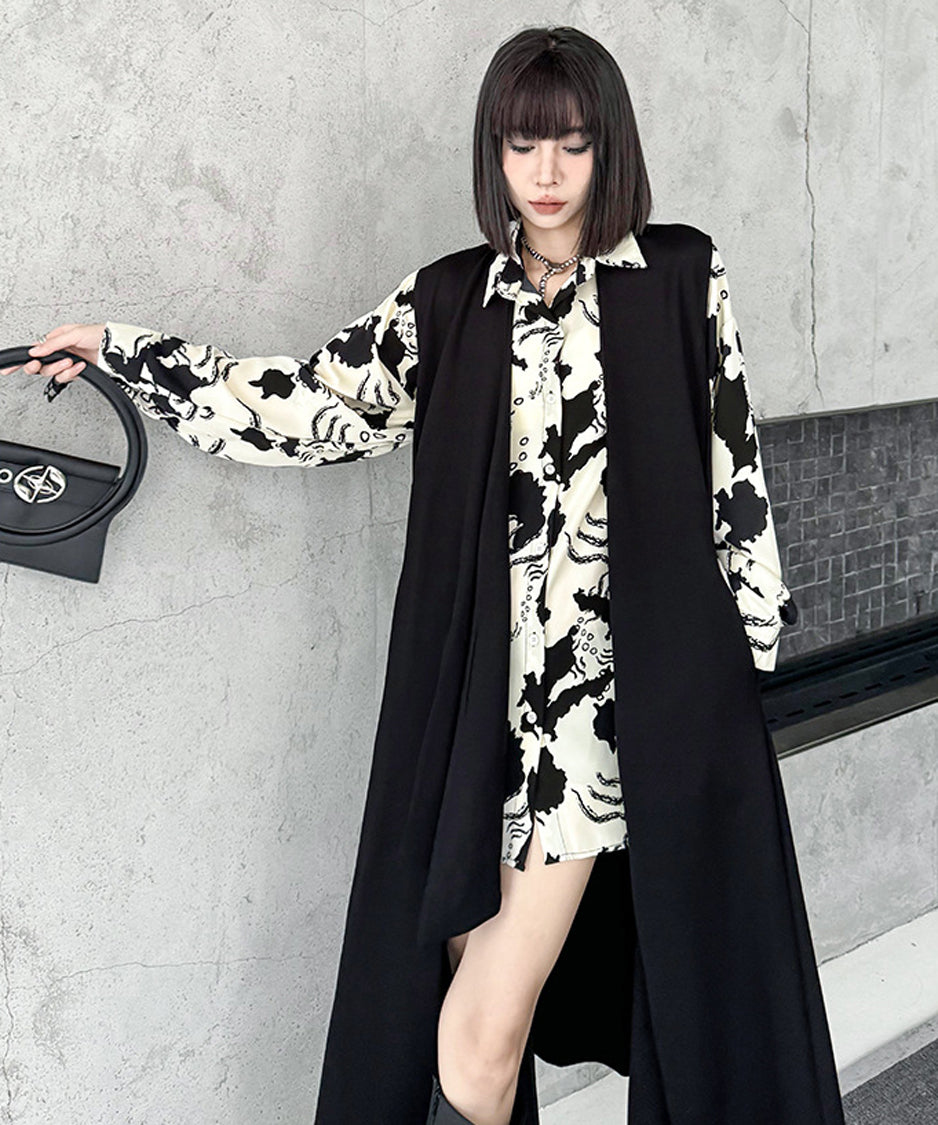 Printed loose blouse