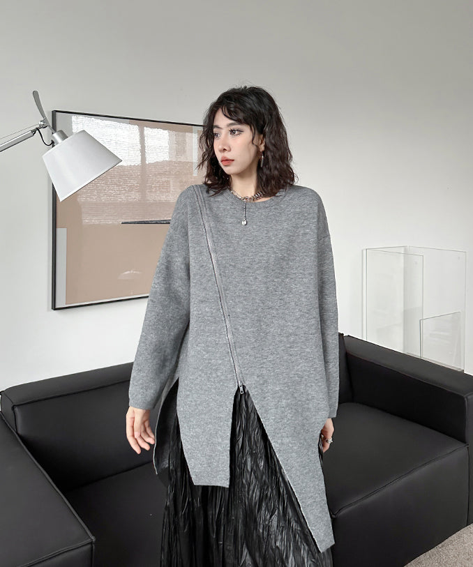 Asymmetrical knit
