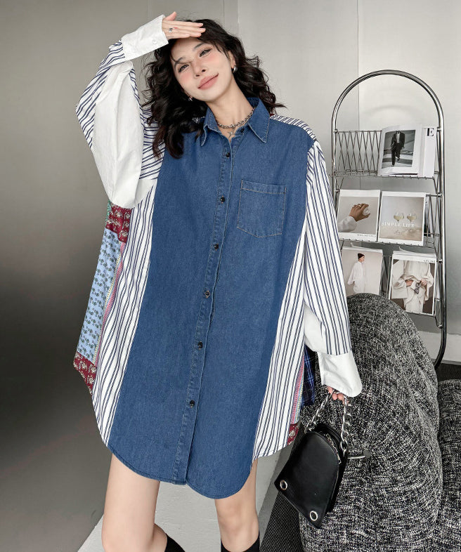 Patchwork Stripe Blouse