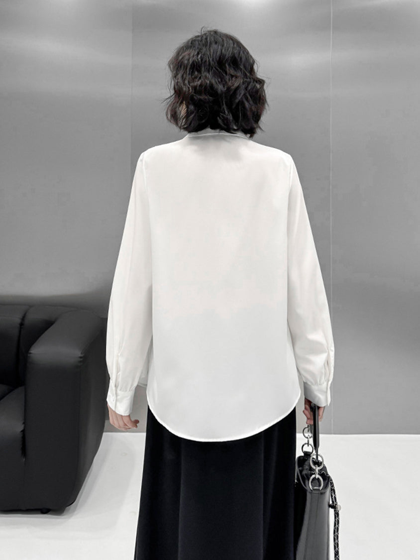 Center slit blouse