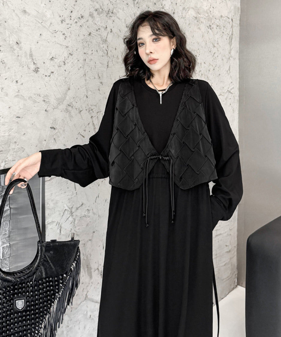 Stitched Vest Dress