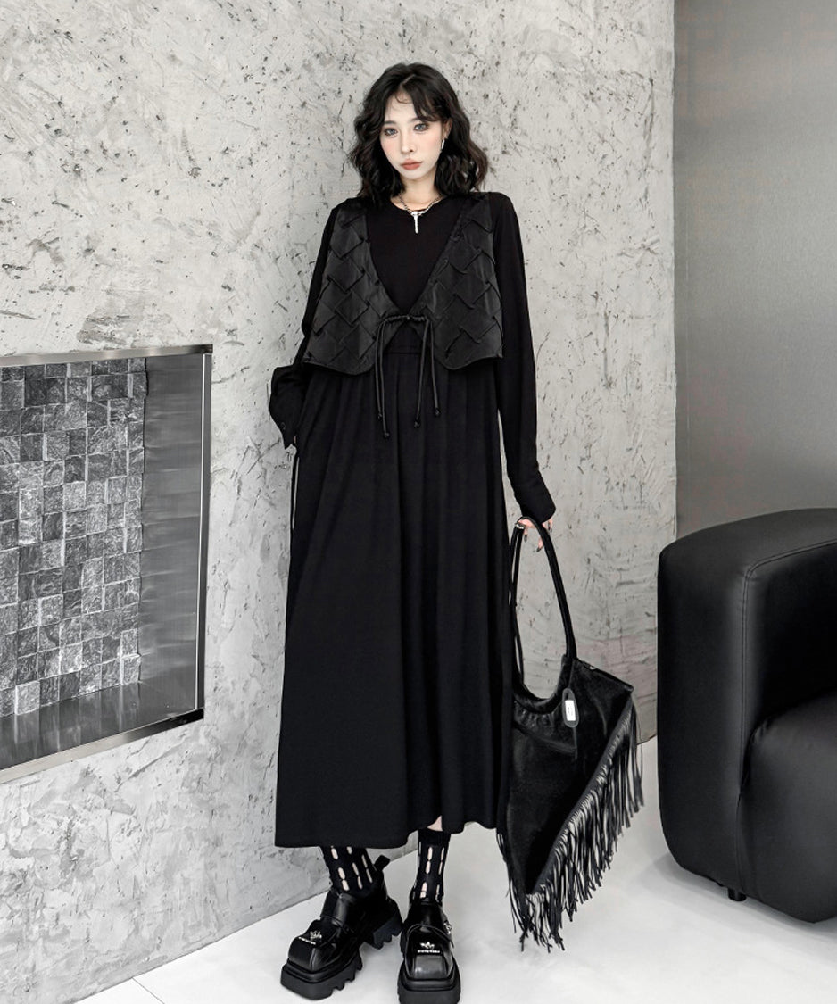 Stitched Vest Dress
