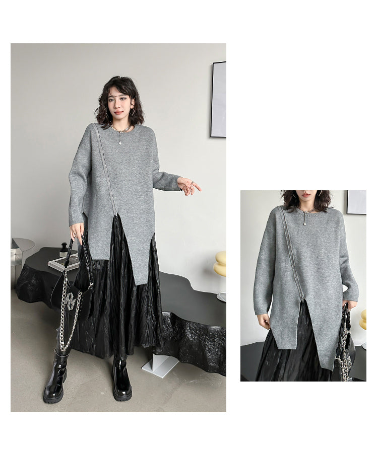 Asymmetrical knit