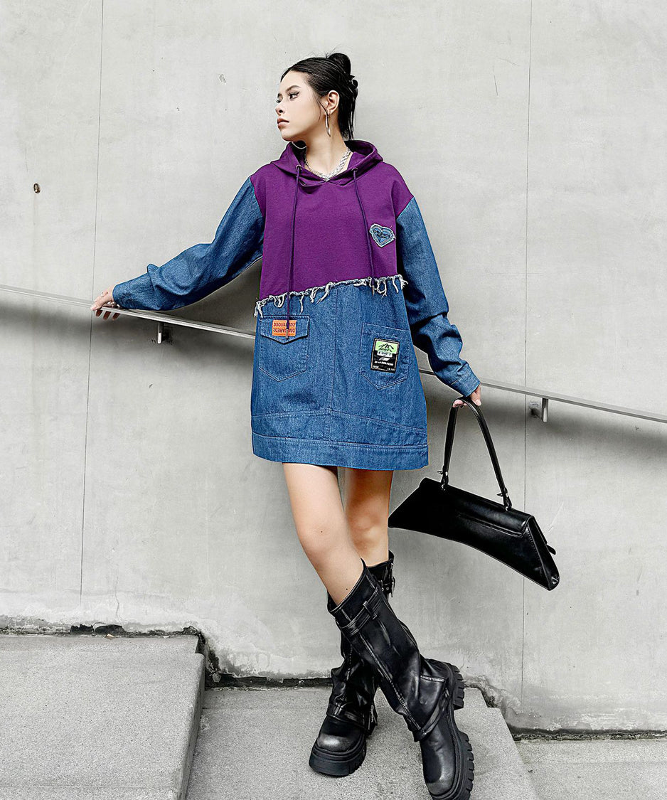 Denim Switch Hoodie