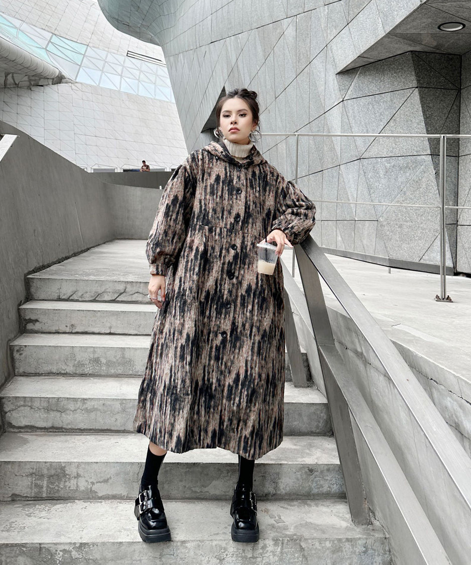 Brushed Hoodie Coat