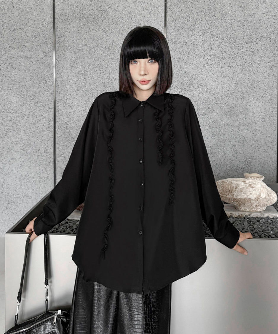Frill line blouse