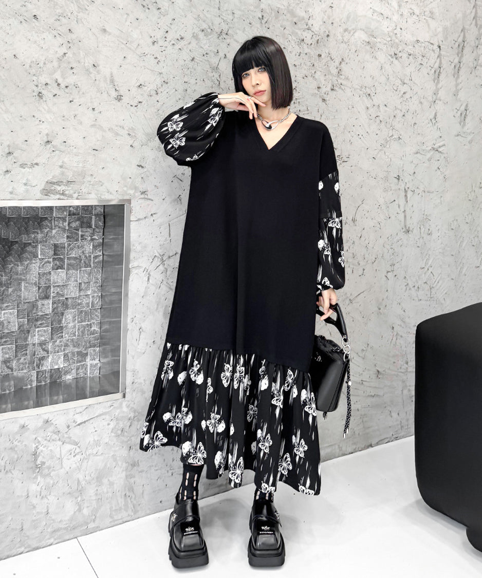 Butterfly Knit Switch Dress