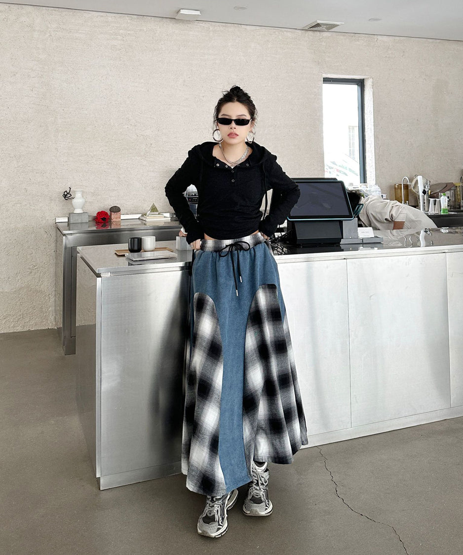 Buffalo Plaid Switch Skirt
