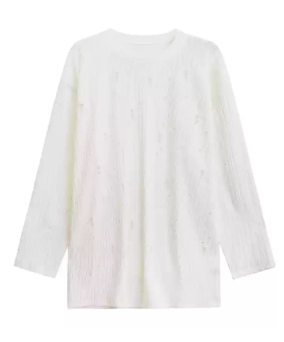 Pearl loose silhouette top