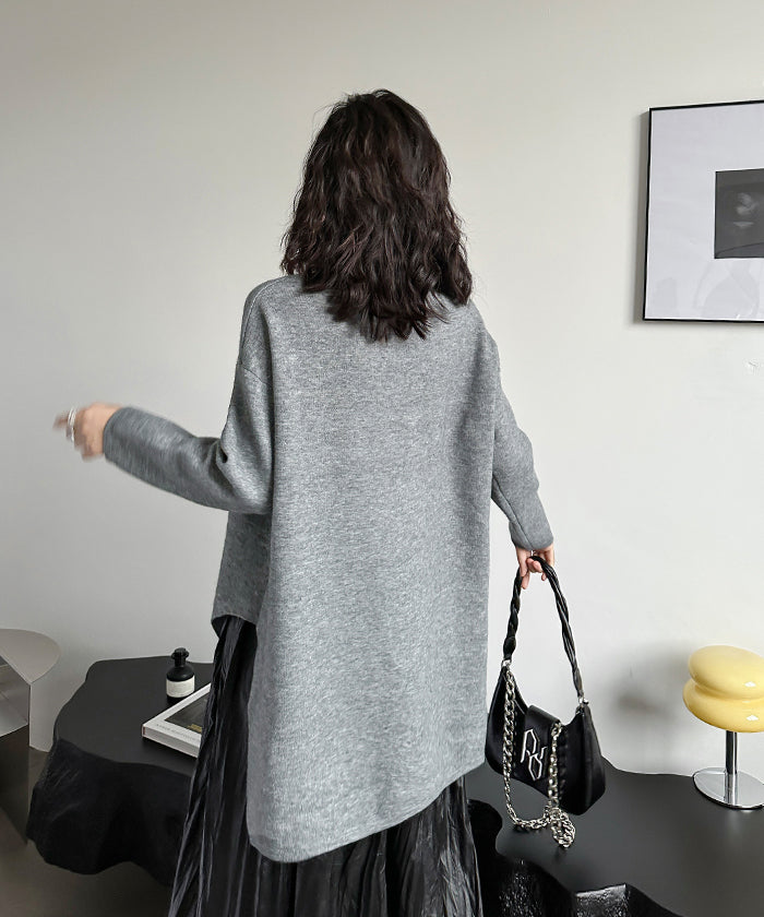 Asymmetrical knit