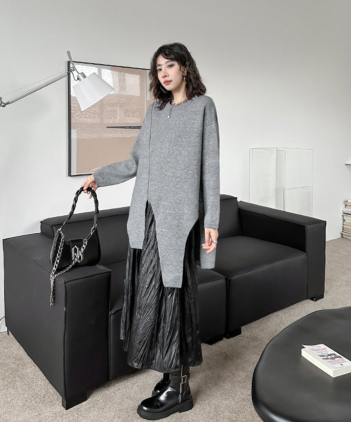 Asymmetrical knit