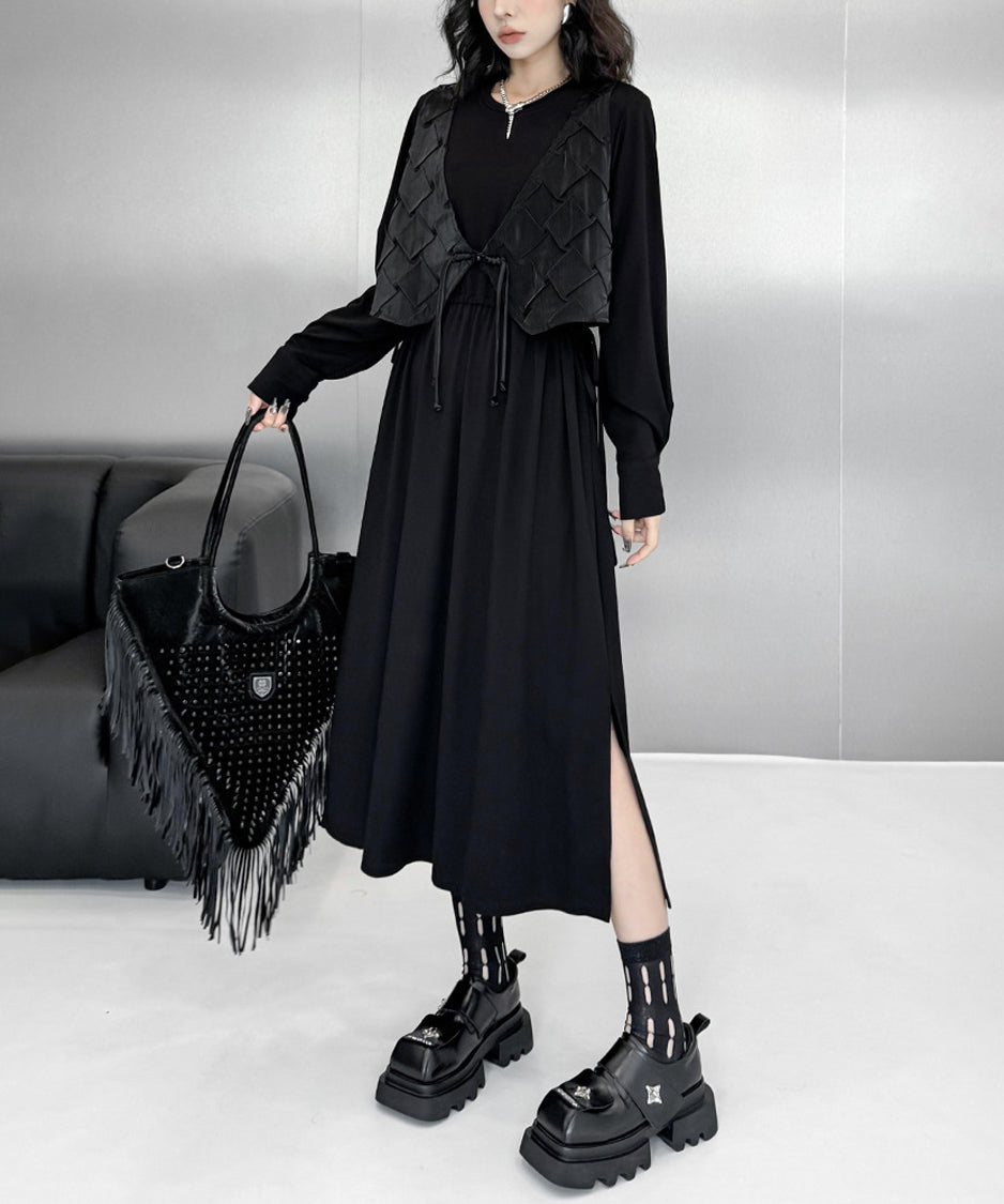 Stitched Vest Dress