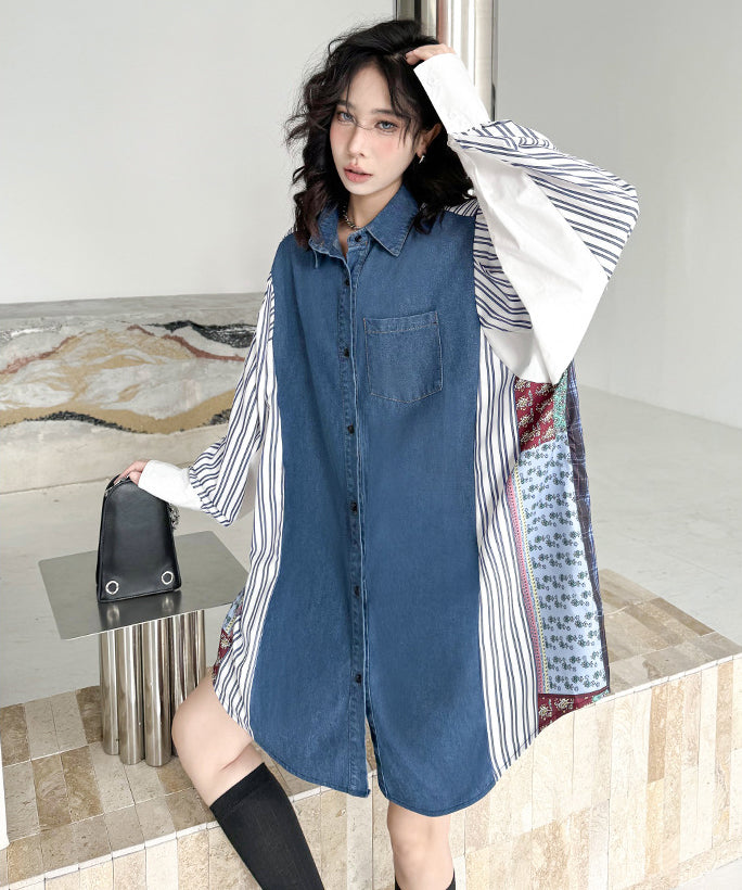 Patchwork Stripe Blouse