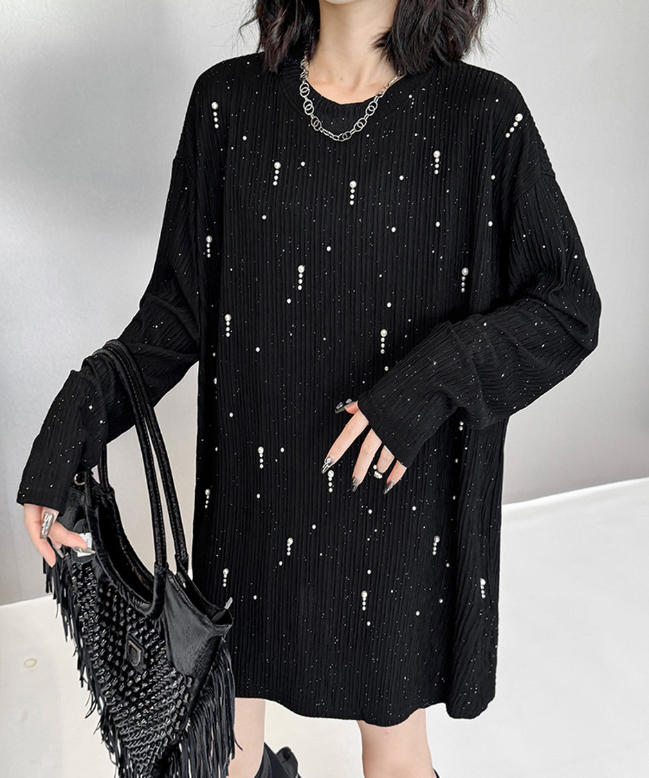 Pearl loose silhouette top